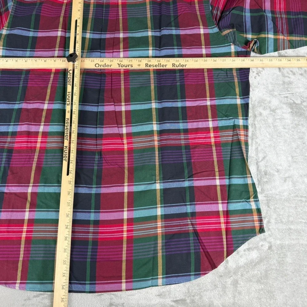 Polo Ralph Lauren Button-Down Shirt Men 2XLT Red Blue Green Plaid Flesh Pony NWT